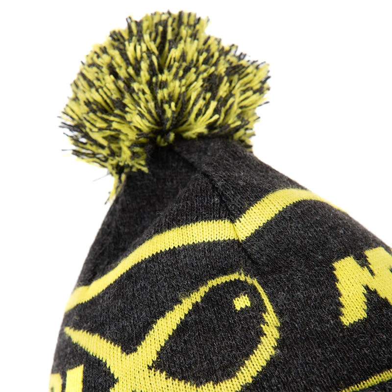 Matrix Lime & Grey Bobble Hat
